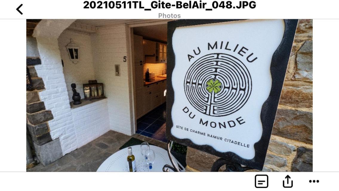 Gite De Charme Au Milieu Du Monde 나무르 외부 사진